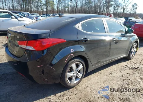 2013 Hyundai Elantra Gls/Limited из США, поврежденный, VIN KMHDH4AE4DU534897